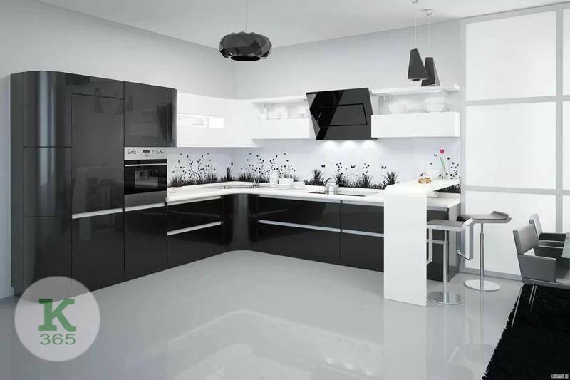 Черно-белая кухня Диор артикул: 335381